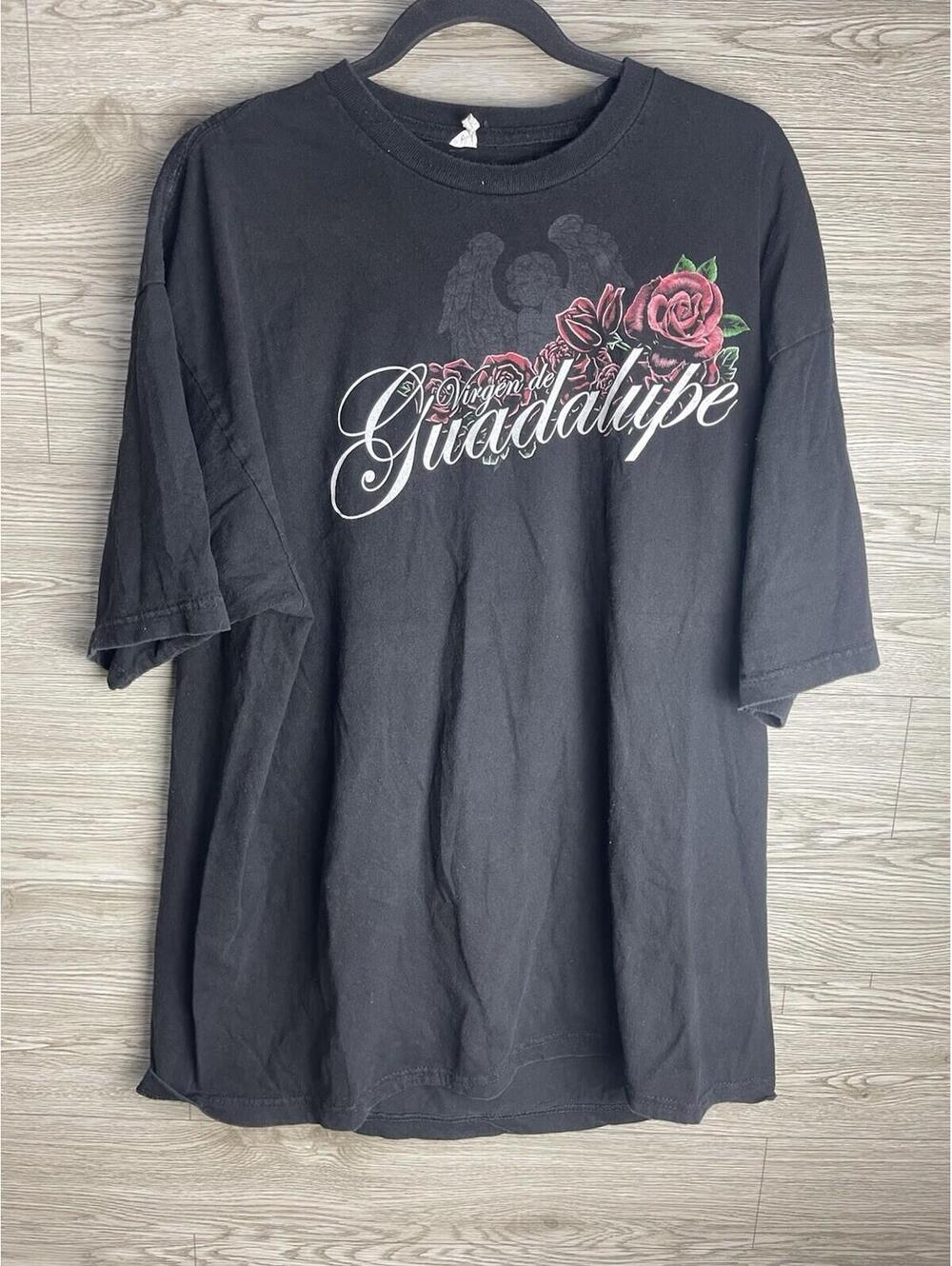 Vintage Lady Guadalupe Y2K AOP Jesus Tshirt 2XL Grudge 10